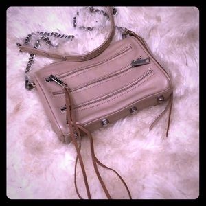 Rebecca Minkoff beige/blush Mini Crossbody bag